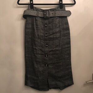 Bebe tweed grey skirt with matching belt